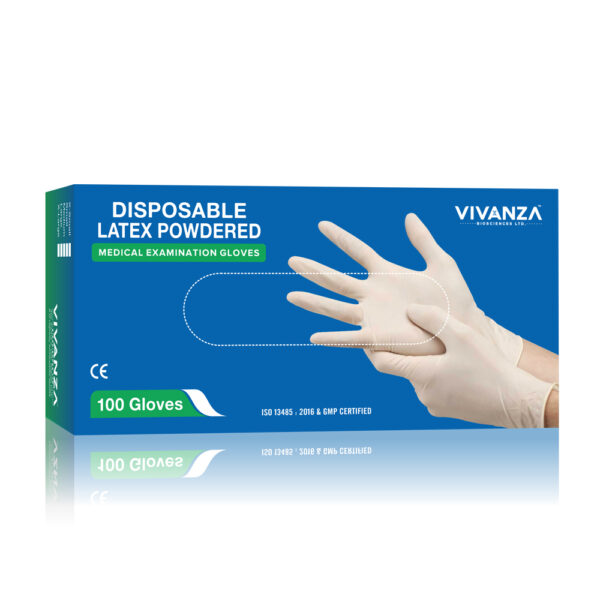 disposable latex powder gloves